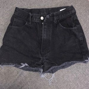 Black Jean shorts